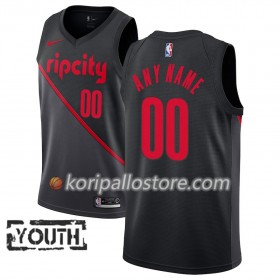 Portland Trail Blazers Custom 2018-19 Nike City Edition Musta Lasten Pelipaidat Swingman